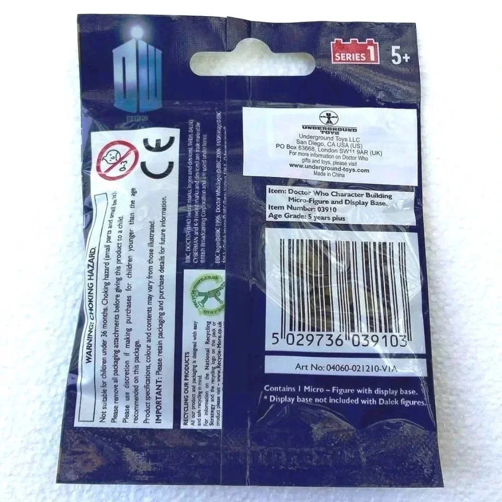 NEW 3x BBC Sci-Fi DOCTOR WHO Series 1 Collectible Micro Figure Blind Bag